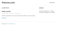 Tablet Screenshot of preeves.com